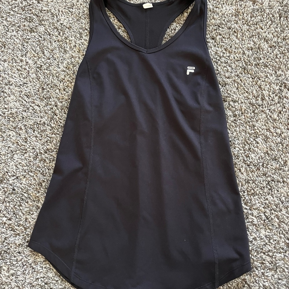 Fila BlackTank Top Moisture-Wicking Athletic Wear
